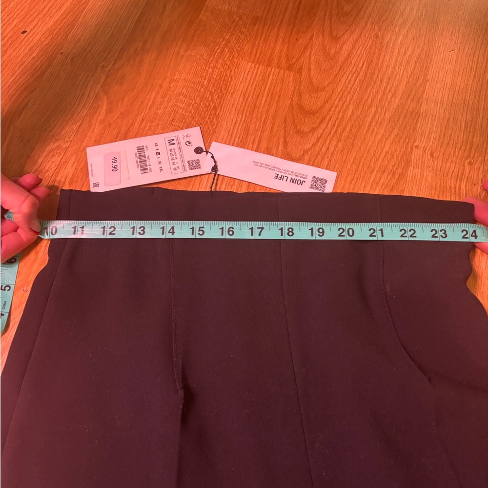 Zara pants | still NWT | medium. Long, flowy, black, high waist. - Picture 7 of 8